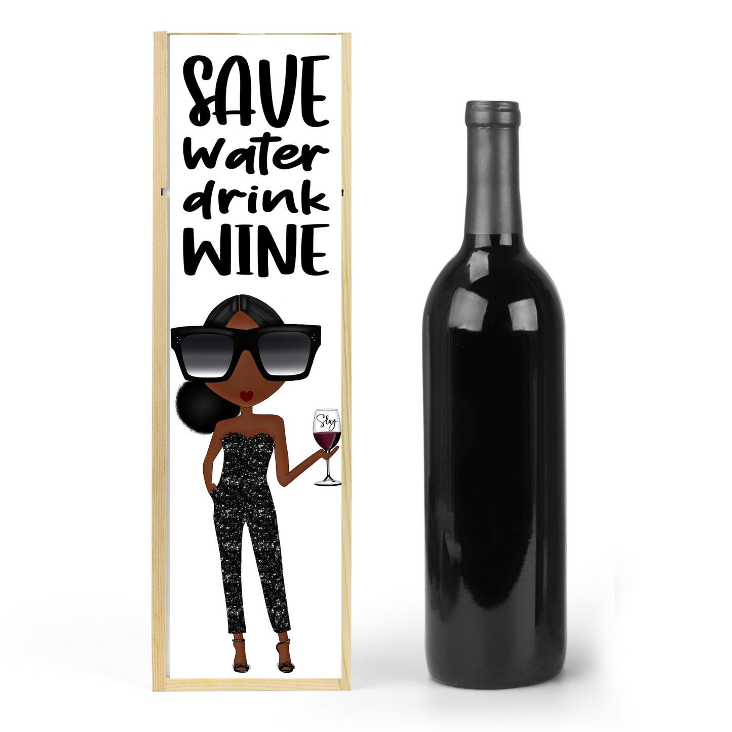 Save Water Wine Box
