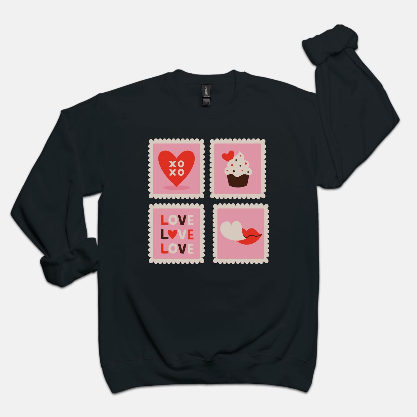 Love Stamps Crew Neck Sweatshirt