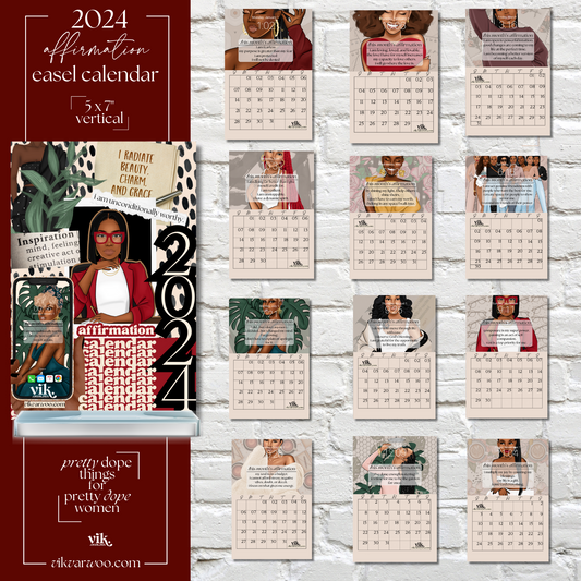 black woman calendar, vik varwoo