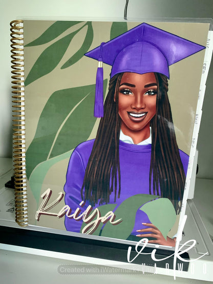 custom planner for black female graduate