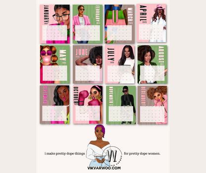 2023 AKA Monthly Wall Calendar