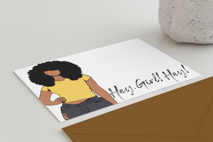 Hey Girl, Hey Note Card Set of 8