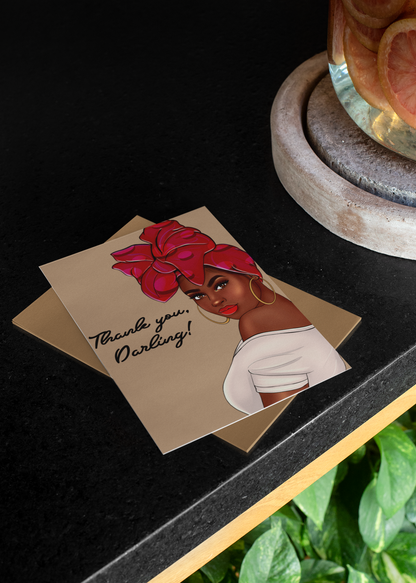 Thank you Note Card Set of 8